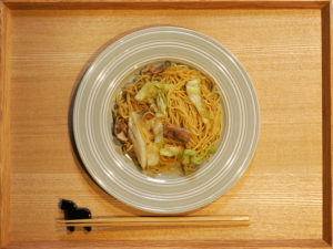 オイスターソースDE焼きそば　無印トレー